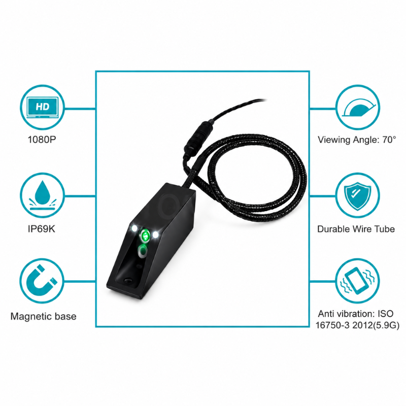 HD Digital Wireless Forklift Camera with Laser Beam & Magnetic Fitting (IXU135814PCI)