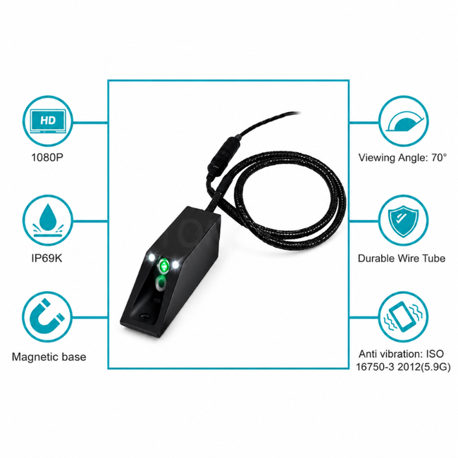 HD Digital Wireless Forklift Camera with Laser Beam & Magnetic Fitting (IXU135814PCI) Main Image
