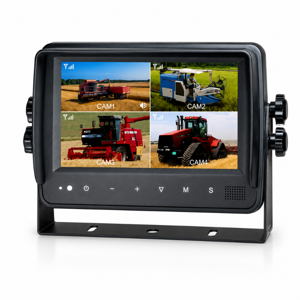 7 inch HD 2.4GHz Wireless Quad-View Monitor - Waterproof IP66, No Recording (IXU700125QC)